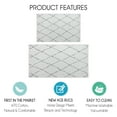 thumbnail image 2 of Sussex Home Non Skid Washable Kitchen Runner Rugs Set of 2 - Ultra-Thin Lattice Area Rugs for Laundry Room, Entryway, Bathroom - Multipurpose Set of 44 x 24 and 31.5 x 20 Inches Floor Mats, 2 of 8