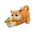 thumbnail image 1 of Home Decor Cat Resin With Solar Butterflys Light Statues Decorations For Cat Lovers, 1 of 3
