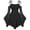 Black, variant on Women Renaissance Boho Fairy Dresses, Solid Off Shoulder Bell Sleeve Waist Cinch Flowy Mini Dress with Pockets Vintage Bohemian Party Outfit Green M
