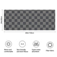 thumbnail image 3 of Dark Gray and Light Gray Checkered Pattern Bathroom Rugs Mat,Non Slip Microfiber Bathroom Rug,Rubber Backing,Soft Bathroom Mats for Bathroom Floor,Tub and Shower,60x24in(150x60cm), 3 of 5