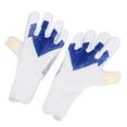 thumbnail image 4 of Un par de guantes de portero de fútbol con agarre fuerte en la palma, protección para los dedos, látex antideslizante y nailon, guantes de portero de fútbol transpirables de 8 pulgadas, 4 of 14