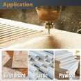 thumbnail image 6 of POWERTEC Down Cut Spiral 1/16" Router Bit, 1/4" Shank Tungsten Carbide Router Bit with 1/2" Cutting Length & 2" Long. Fits CNC Router, Handheld Router, Router Table & Plunge Router (73038), 6 of 7