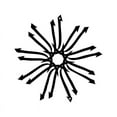 thumbnail image 2 of Stainless Steel Metal Sun Wall Decor Outdoor, Wacky Sun Metal Wall Art for Living Room Patio Garden Bathroom Fence Bedroom, 2 of 6