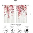 thumbnail image 2 of Sage Green Eucalyptus Leaves Kitchen Curtains Flower Watercolor Floral Spring Botanical Rod Pocket Plant Cafe Curtains for Bathroom Living Room Window Drapes Treatment Fabric 27.5 x 36 Inch, 2 of 6