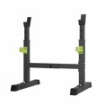 thumbnail image 1 of twisto Squat Bench Press Stand Multi-Function Adjustable Squat Rack Heavy Duty Adjustable Barbell Rack for Beginners, Weight Training, Indoor, Black Green, 1 of 10