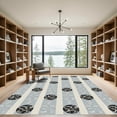 thumbnail image 2 of ODIKA 4'x6' Machine Washable Non-Slip Area Rug, Interlocking Spotted Inspired by Abstract Animal Motifs High Traffic Rug, Gray, 899873, 2 of 7