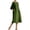 Green, variant on BUWTTER Spring Dresses for Women 2026 Casual Loose Fit Midi Short Sleeve Linen Blend Summer Boho Versatile Tunic Everyday Wear Black Dress L