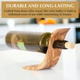 thumbnail image 2 of Balancing Olive Wood Wine Bottle Holder, Decorative Housewarming, Wedding Gift, 2 of 10
