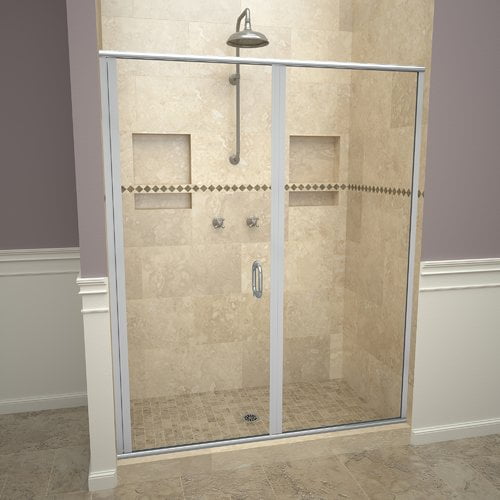 Tile Redi 1200 Series Swing Hinged Frameless Shower Door Walmart Com