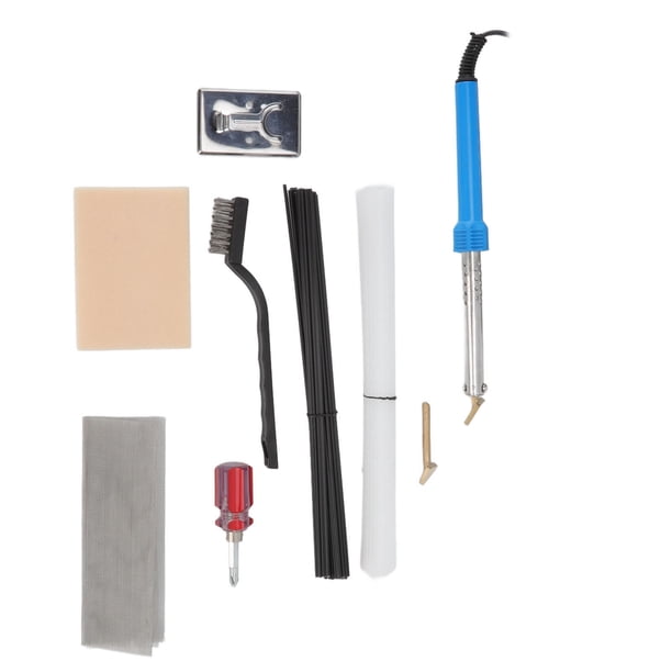 Herramientas Para Soldador De Parachoques De Coche, Fácil De Usar, Punta De Cobre De 80 W, Malla De Refuerzo De Acero Inoxidable, Soporte De Hierro Caliente Con Papel De Lija Para ANGGREK CB3111