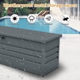 thumbnail image 2 of Jopath 260 Gallon Waterproof Metal Outdoor Deck Box, Extra Large Patio Storage Box with Lockable Storage Containers for Patio Furniture Cushions,Pool Accessories,Garden Tools Black, 2 of 8