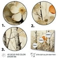 thumbnail image 4 of Designart "Beige and Brown Birch Wood Forest Floral Symphony" Oversized Landscapes Framed Wall Art - Country Brown Tree Bedroom Framed Canvas Wall Art, 4 of 7