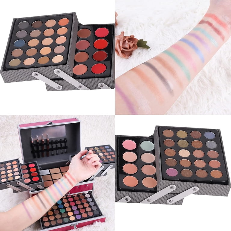 AOLIKOKO, Makeup Kit, 132 Colors, All-in-One Portable for Teen