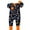 Black dinosaur, variant on Baby Cotton Long Pajamas with Mittens Cuff for Boys 2 Way Zipper Both Footed and Footless Sleepers