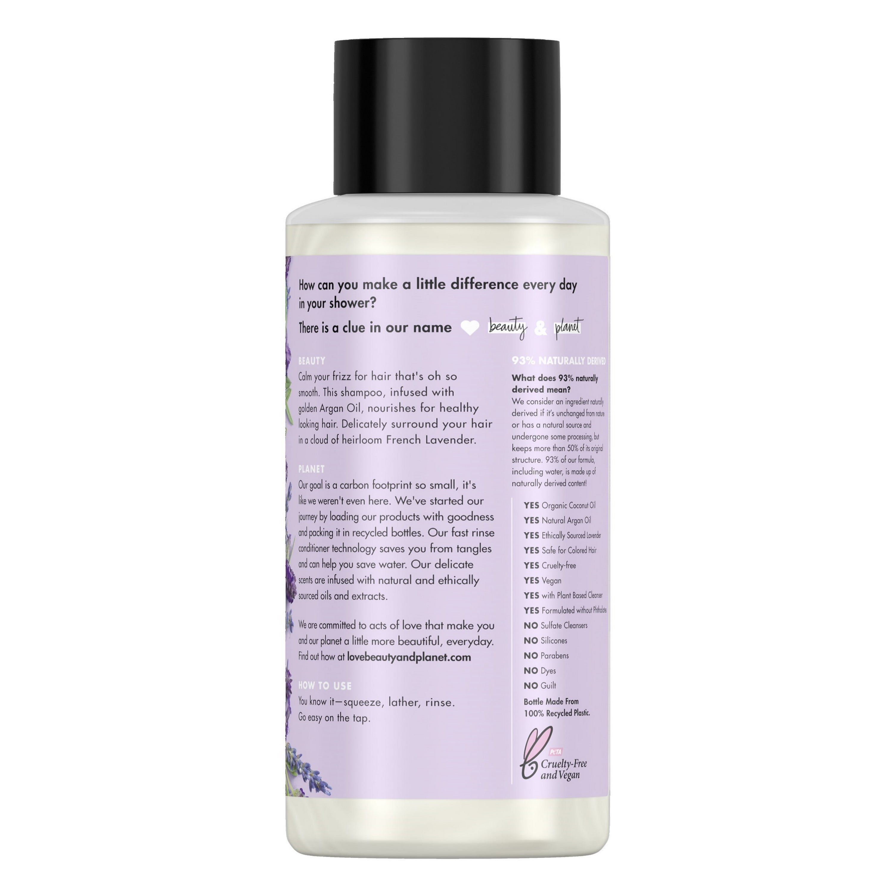 Love Beauty And Planet Smooth And Serene Argan Oil Shampoo For