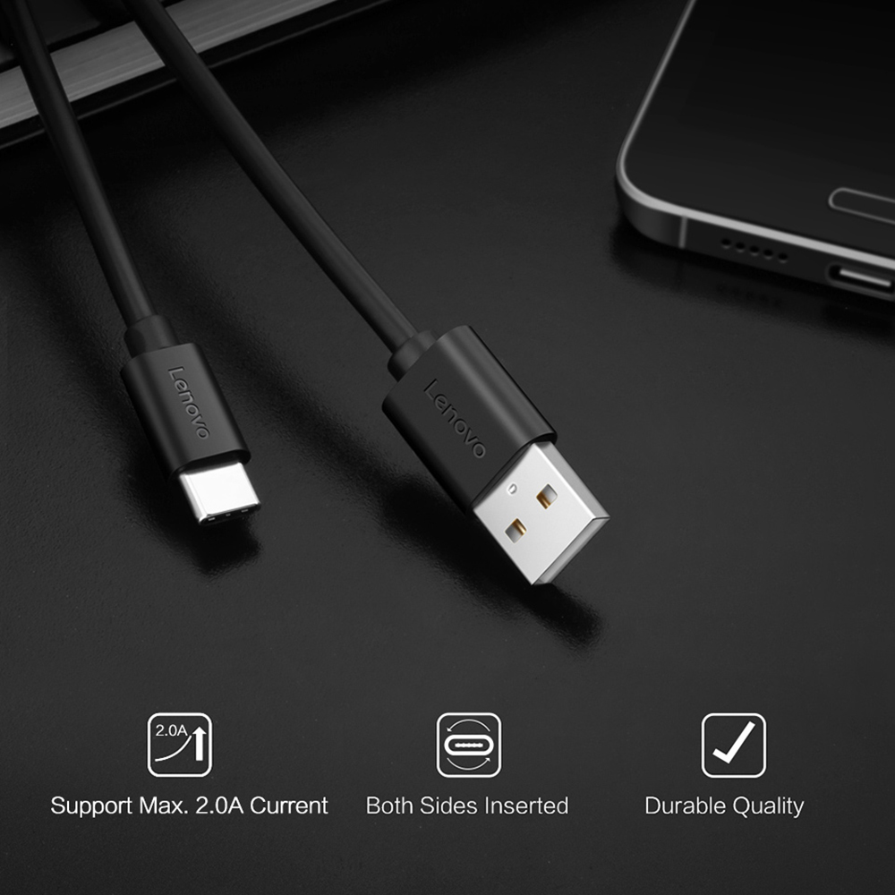 Lenovo USB Type C Cable 2A USB C Cable Fast Charging Data Cable TypeC