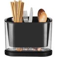 thumbnail image 4 of Soporte para utensilios de cocina para encimera, soporte para utensilios de cocina con escurridor, soporte para cubiertos, compatible con cocina Afortunado Sencillez, 4 of 5