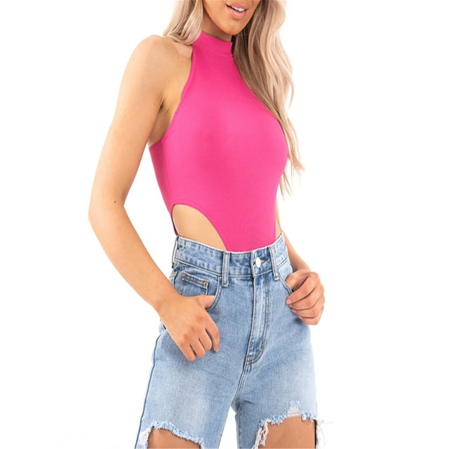 xiaxaixu Combishort d'Été Sans Manches pour Femmes, Bandage Extensible