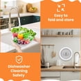 thumbnail image 2 of 2 Pcs Microwave Splatter Cover, Microwave Cover Vented for Food, Microwave Splatter Guard Lid with Handle, 10 Inches Medium Collapsible Multi-use Splatter, Grey Guard Plate Cover, 2 of 7