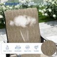 thumbnail image 5 of Techmilly Patio Chairs Set of 6, Outdoor Dining Chairs High Back with All Weather Breathable Textilene, Metal Frame for Lawn Garden Backyard Deck, Brown, 5 of 9