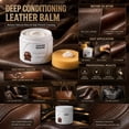 thumbnail image 2 of Leather Nursing Cream, Deep Nourishing Conditioner & Repair Paste for Leather Sofas Car Seats Bags Shoes, Restores & Protects, 2 of 5