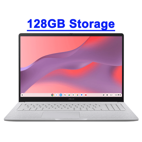 Asus Chromebook CX15 Premium Student Laptop 15.6" FHD Anti-Glare Intel Celeron N4500 4GB DDR4 128GB Storage Typc-C Long-Lasting Battery Pricacy Camera Google AI