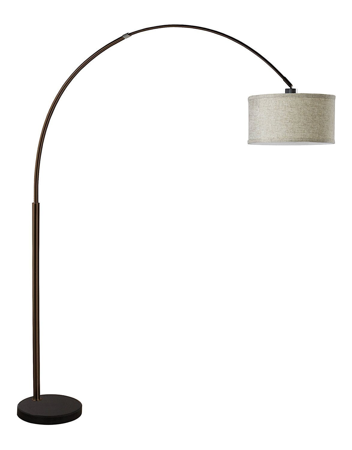 Extra Large Arching Floor Lamp with marble base
