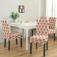 thumbnail image 2 of Set of 4 Strawberry Print Dining Chair Covers Charming Fruit Pattern Washable Polyester Stretch Slipcovers Removable Seat Protector for Bright Summer Decor, 2 of 7