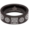thumbnail image 5 of Menorah Tungsten Carbide Ring, 5 of 9