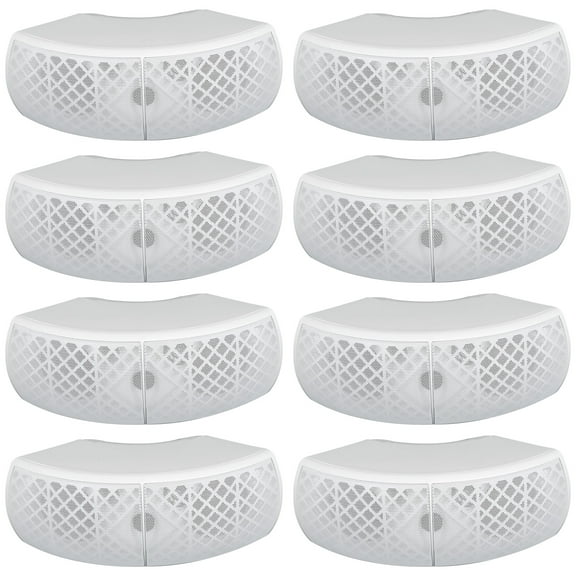 (8) Rockville WET-D4 White Indoor/Outdoor Commercial/Restaurant/Bar 70V Speakers