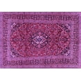 thumbnail image 1 of Ahgly Company Indoor Rectangle Medallion Purple Traditional Area Rugs, 3' x 5', 1 of 4