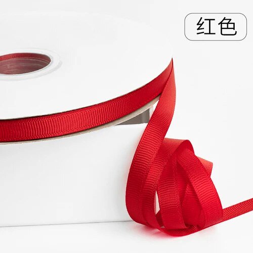 91 m/rollo 1 cm 3/8 "cinta costilla para bodas correa de cinturón floristería fiesta decoración de Navidad DIY regalo embalaje diseño hecho a mano DIY