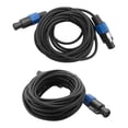 thumbnail image 1 of Paquete de 2 Cables Speakon a Speakon WEIHJMXG 25 pies 12 Awg para DJ, 1 of 5