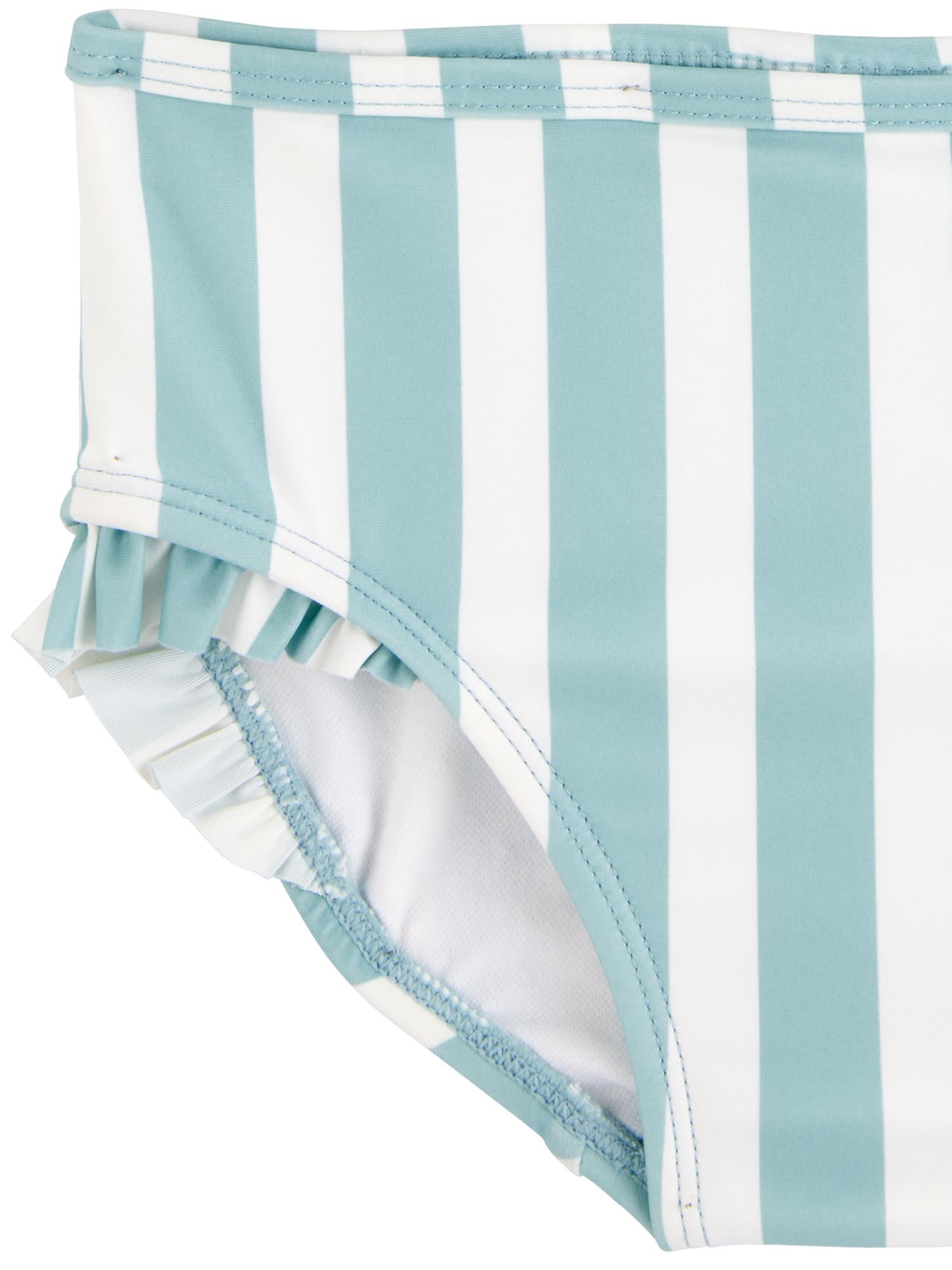 Carter’s Child of Mine Baby and Toddler Girl Two-Piece Swimsuit Set, Sizes 0/3M-5T