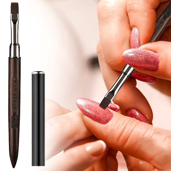 Nail Brush Nail Art Brushes Nail Painting Brush Nail Clean Up Brush Design Brushes Nail Art Tools,E