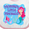 thumbnail image 4 of Inktastic Mommy's Little Mermaid Girls Baby Bib, 4 of 4