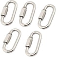 thumbnail image 2 of M6 Stainless Steel Quick Link D Shape Snap Hook Chain Links 5pcs, 2 of 5