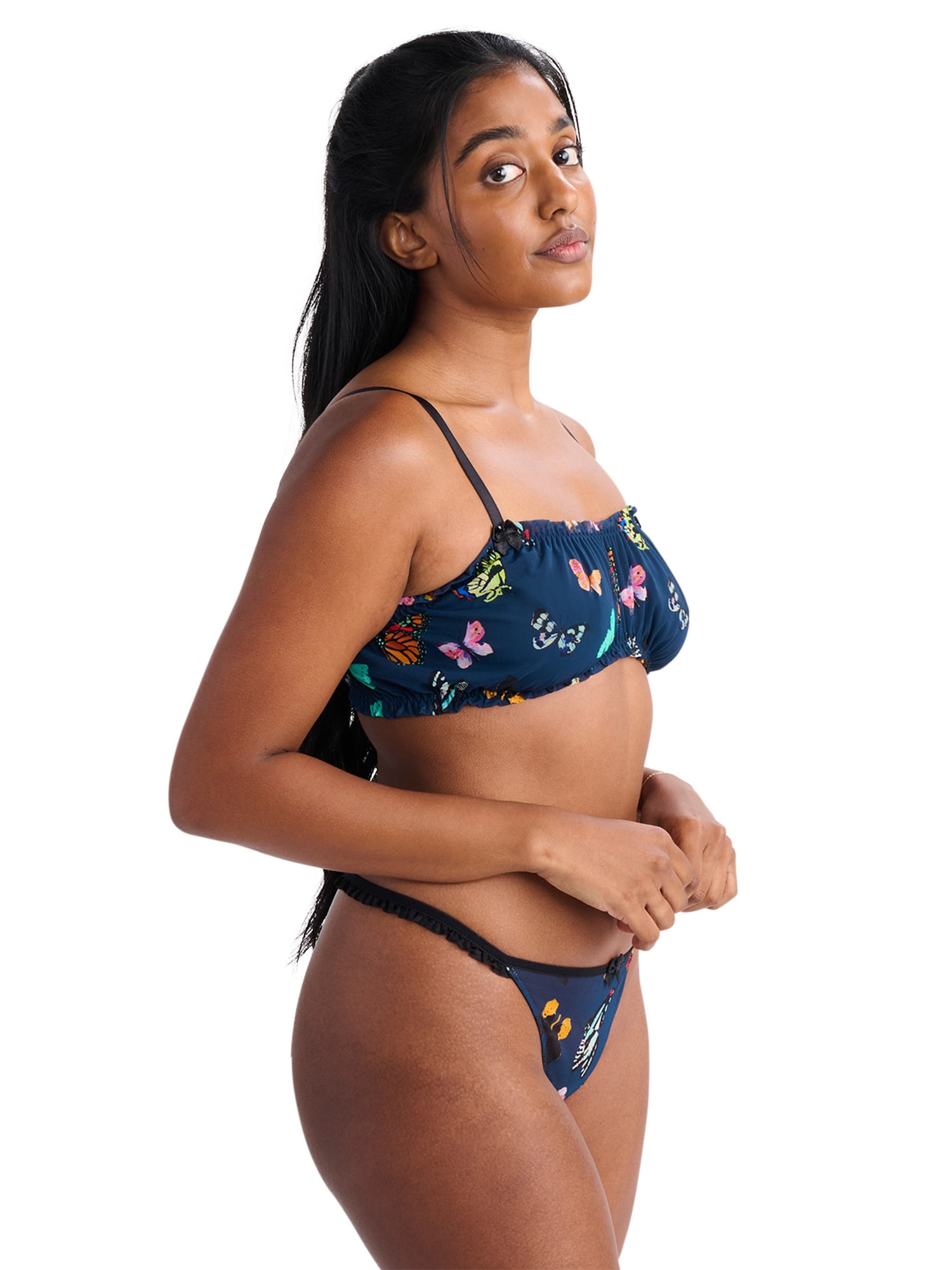 Parade Mesh Bralette and Thong Set, Sizes XS to 3XL