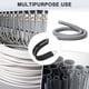 thumbnail image 5 of Uxcell 12 paquetes de abrazaderas de cable 36 mm acero inoxidable 304 goma forma R para tubo, 5 of 7