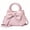6831Pink, variant on Small Compact Leather Crossbody Bag for Women Sweet Style Handbag for Women with Shoulder Strap Women's Top-handle Handbags with Large Bow Decoration
