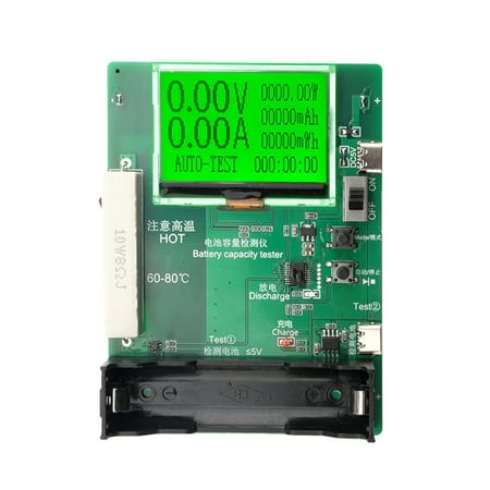 

LCD Display Battery Capacity Tester MAh 18650 Lithium Battery Digital Measurement Power Detector Module