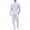 White clothing sets for men, variant on Jessboyy Men's Summer Beach Outfits 2 Piece Fitting Short Sleeve Henley Shirts and Pants Sets Textured Solid Color Vacation Going Out Outfits White,M