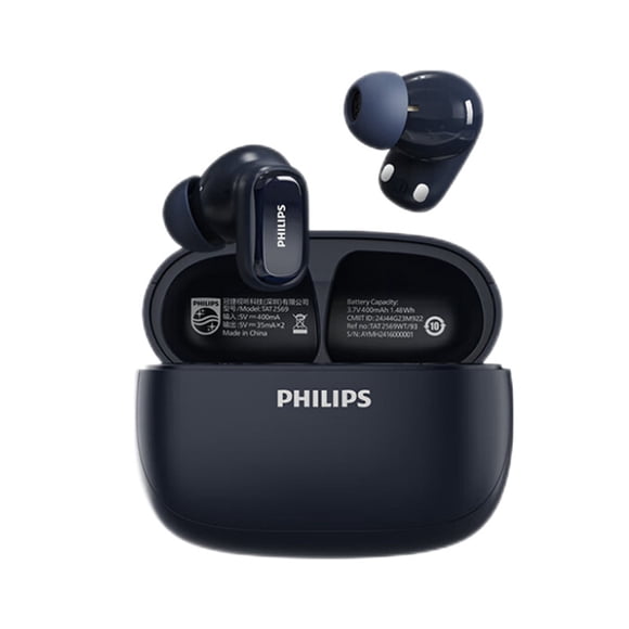 Auriculares Bluetooth Philips TAT2569 con reducción de ruido, color azul