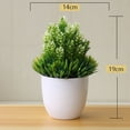 thumbnail image 3 of Mini Artificial Potted Plants, Ongmies Mini Artificial Podocarpus Topiary in Pot Decorative Potted Shrub for Home, Office, and Garden – Small Simulation Bonsai Plant for Room Decor, 1X Pot Pick, 3 of 4