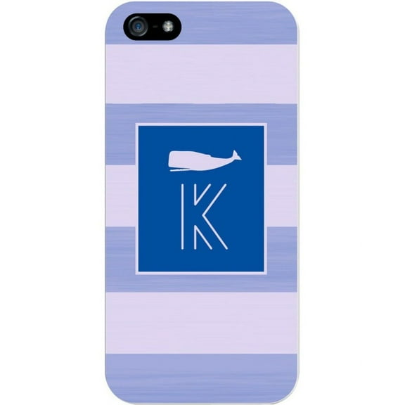 Critter Collection iPhone 5 Case, STRIPES, Blue Whale