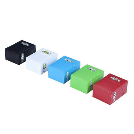 5 Premium Totem Deck Boxes In Assorted Bright Colors - Fits Pokemon, Yu-Gi-Oh, and Magic The Gathering Cards - Durable Plastic Won't Bend Or Break - Perfect As Party Favors Or Kids Birthday
