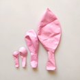 thumbnail image 1 of Globos redondos de látex para niños, decoración de fiesta de cumpleaños y aniversario, diseño de sitio de boda, Baby Shower, juguete, rosa y blanco, 1 of 4