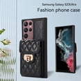 thumbnail image 3 of SaniMore for Samsung Galaxy S23 Ultra PU Leather Case, Multi-Functional Metal Snap Wallet Cover with Card Slot & Kickstand Shoulder Strap Full Body Protective Shell for Samsung S23 Ultra, Black, 3 of 10
