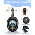 thumbnail image 2 of Máscara de snorkel Greatever G2 de cara completa con sistema Dry Top, 2 of 6