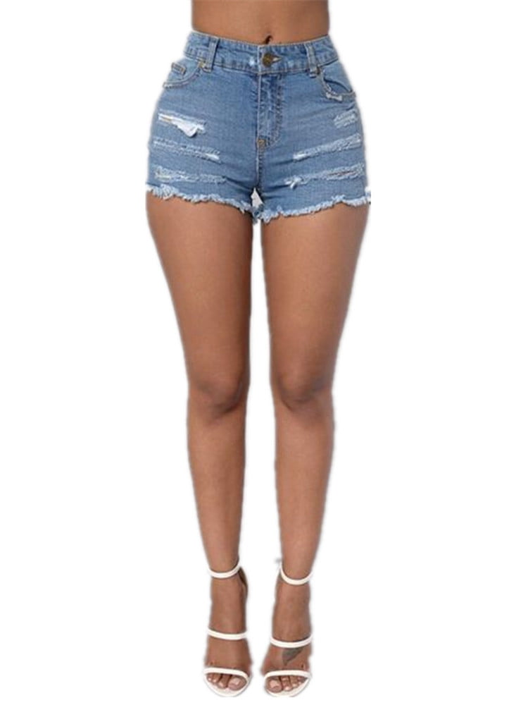 ripped jean shorts
